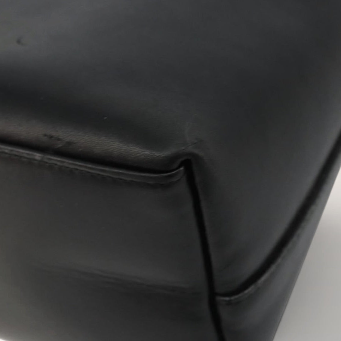 Gucci Bamboo Handle Black Leather Structured Tote