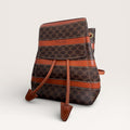 Vintage Celine Macadam Canvas & Leather Backpack