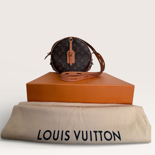 Louis Vuitton Boite Chapeau Souple PM Monogram Canvas Round Crossbody Bag
