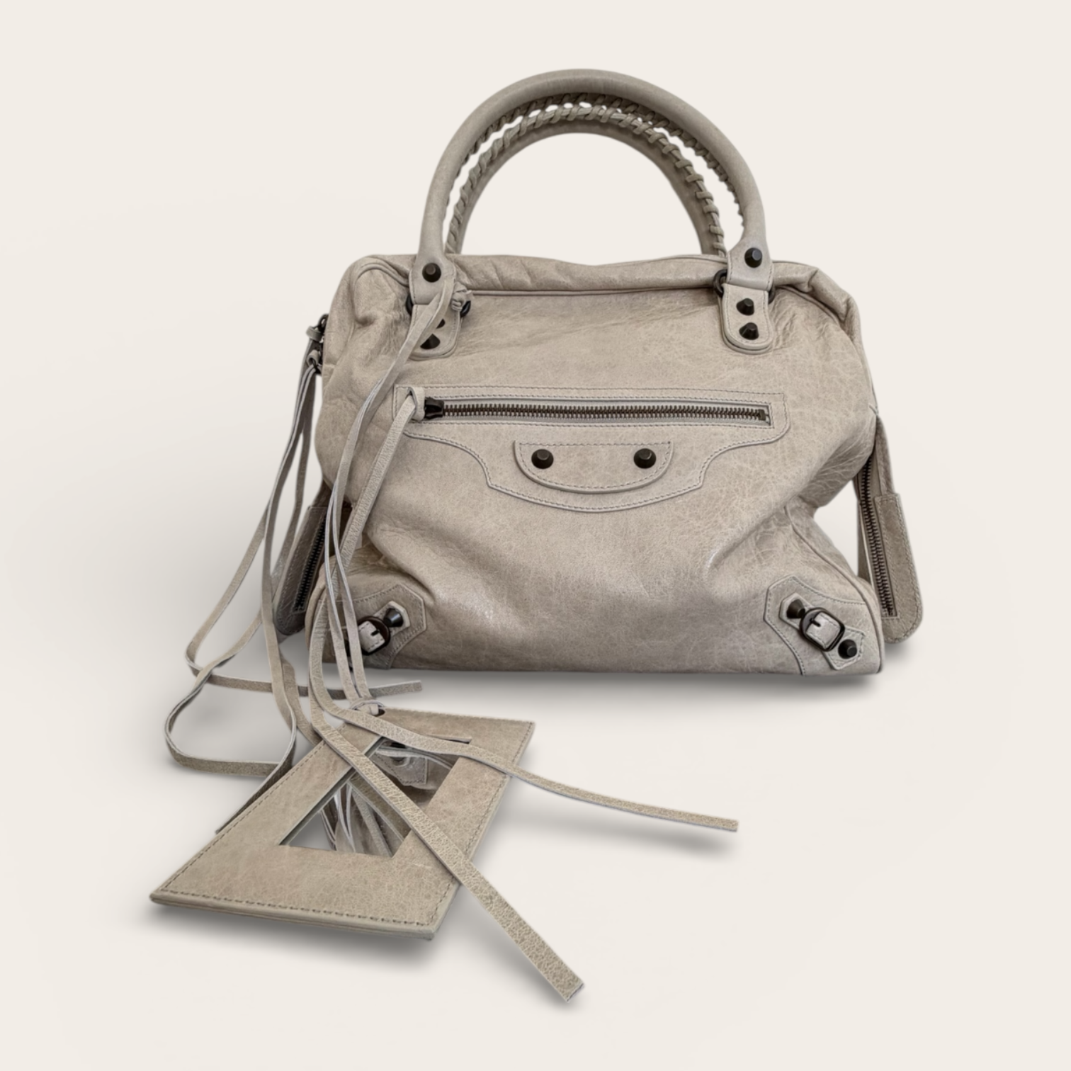 Vintage cream leather Balenciaga bag