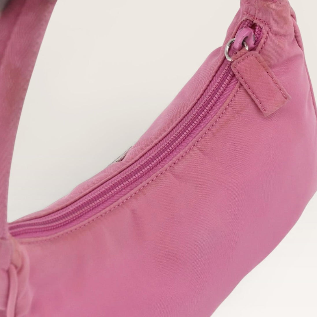 Prada Pink Nylon Mini Shoulder Bag Y2K