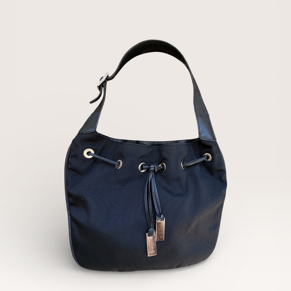 Vintage Gucci Tom Ford Black Hobo Bag | Honey Wolf Vintage