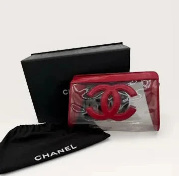 Chanel PVC clutch full set