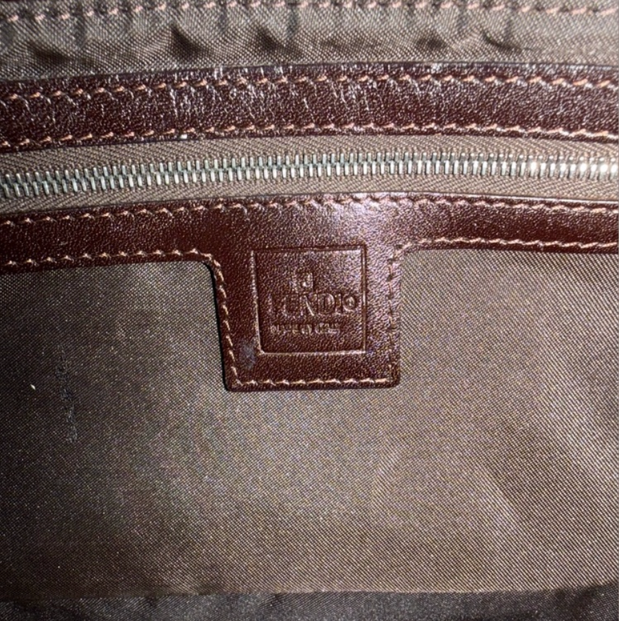Fendi tag interior view of Baguette