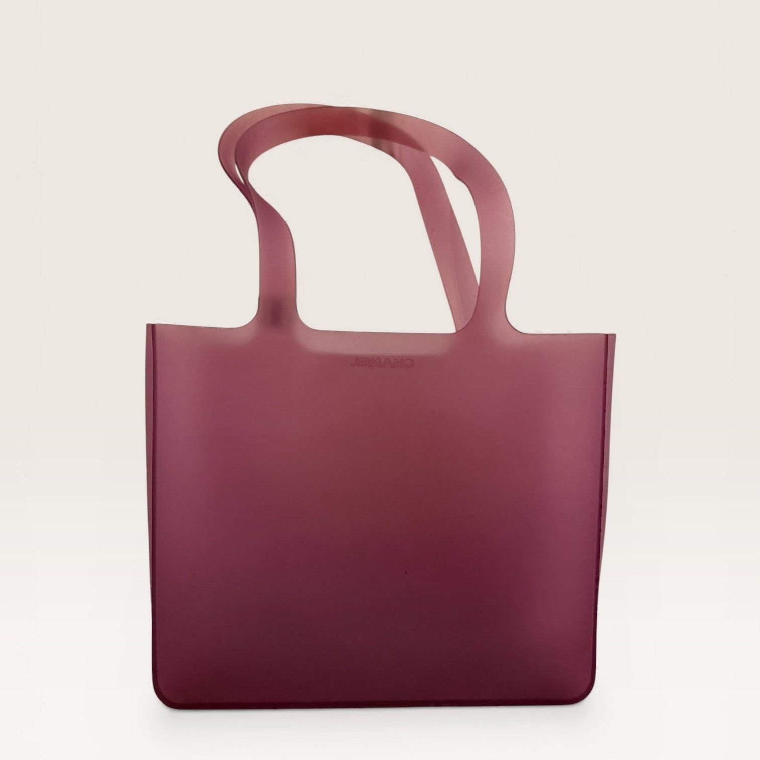Chanel Pink Jelly CC Logo Tote Bag