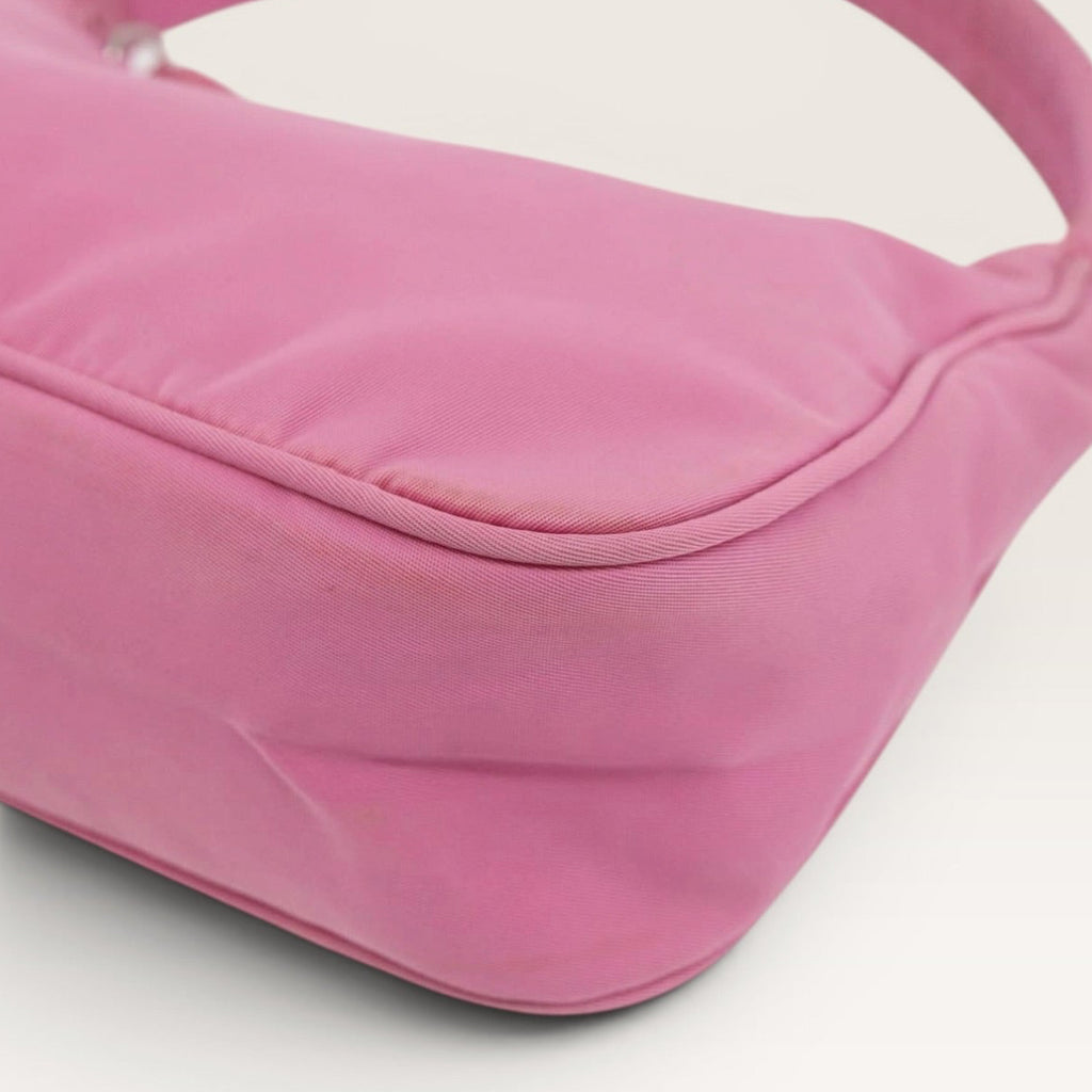 Prada Pink Nylon Mini Shoulder Bag Y2K