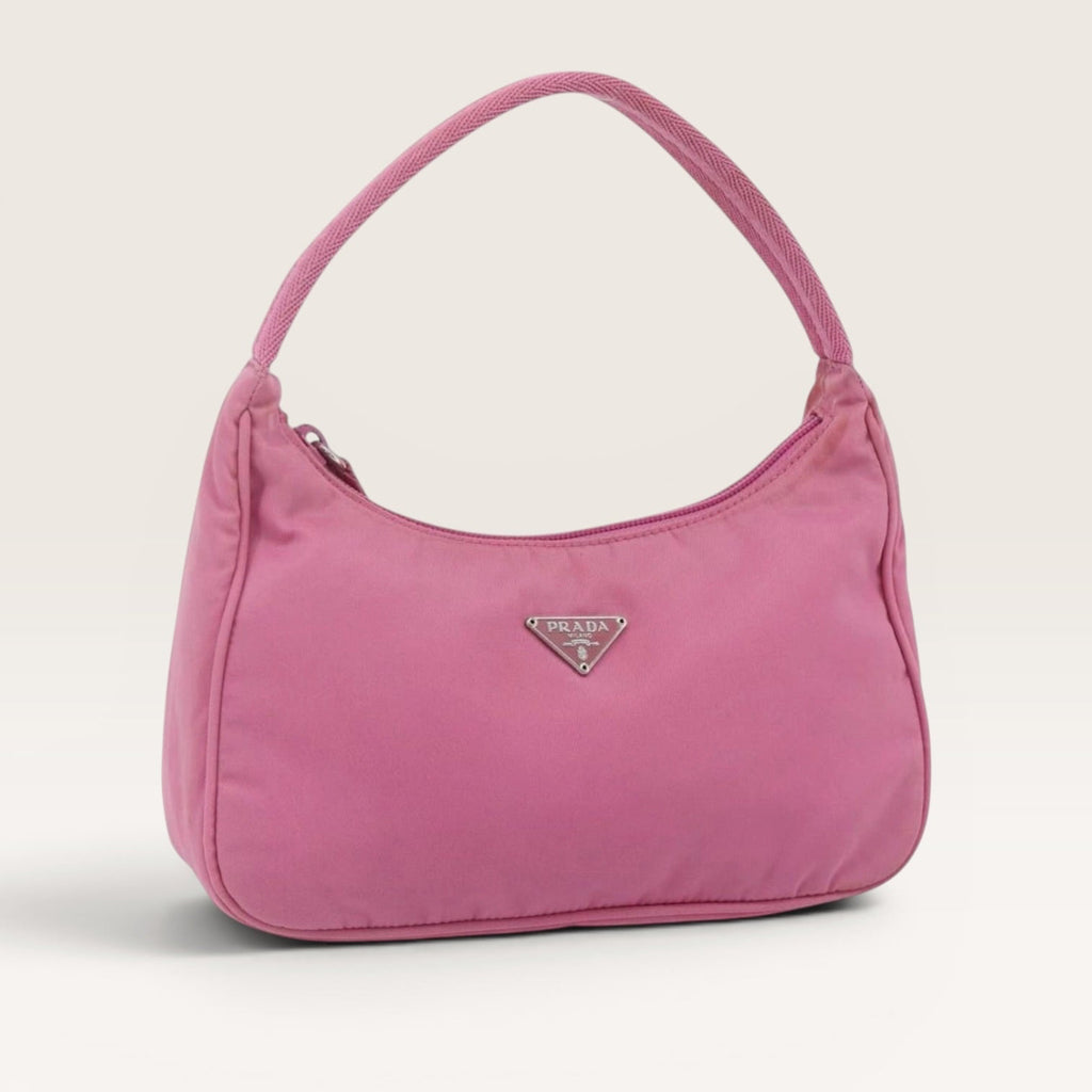 Prada Pink Nylon Mini Shoulder Bag Y2K