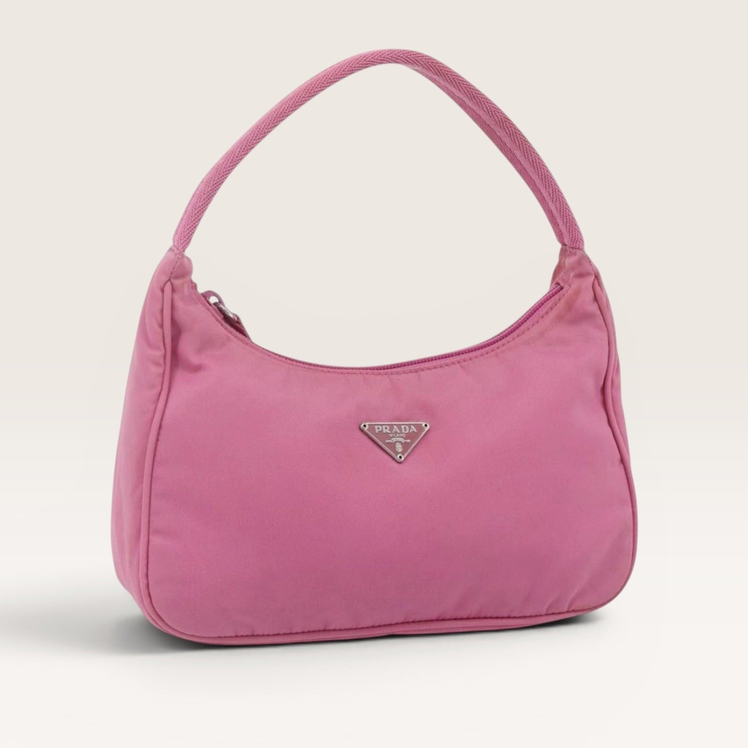Prada Pink Nylon Mini Shoulder Bag Y2K