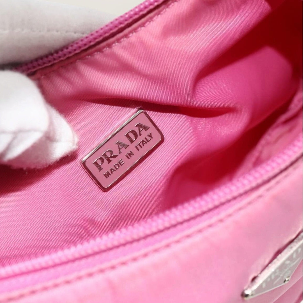 Prada Pink Nylon Mini Shoulder Bag Y2K