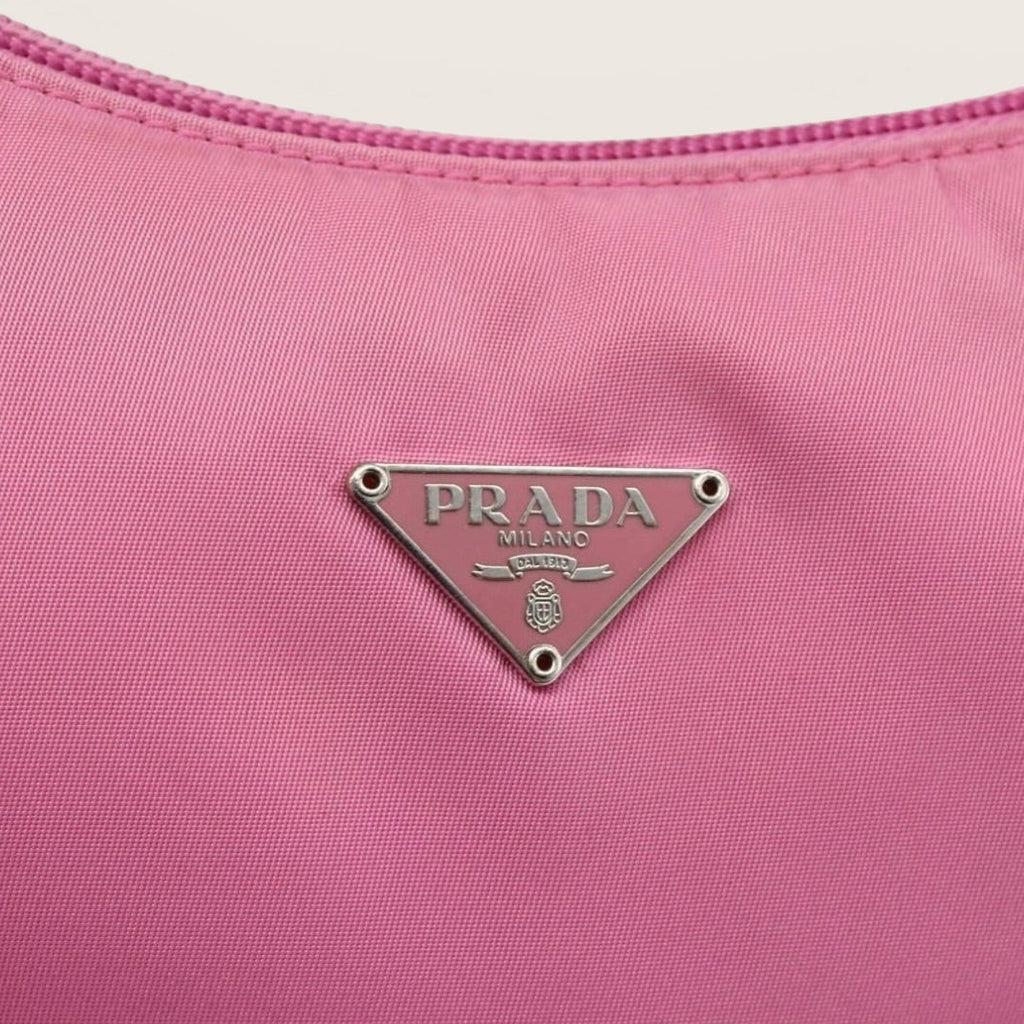Prada Pink Nylon Mini Shoulder Bag Y2K