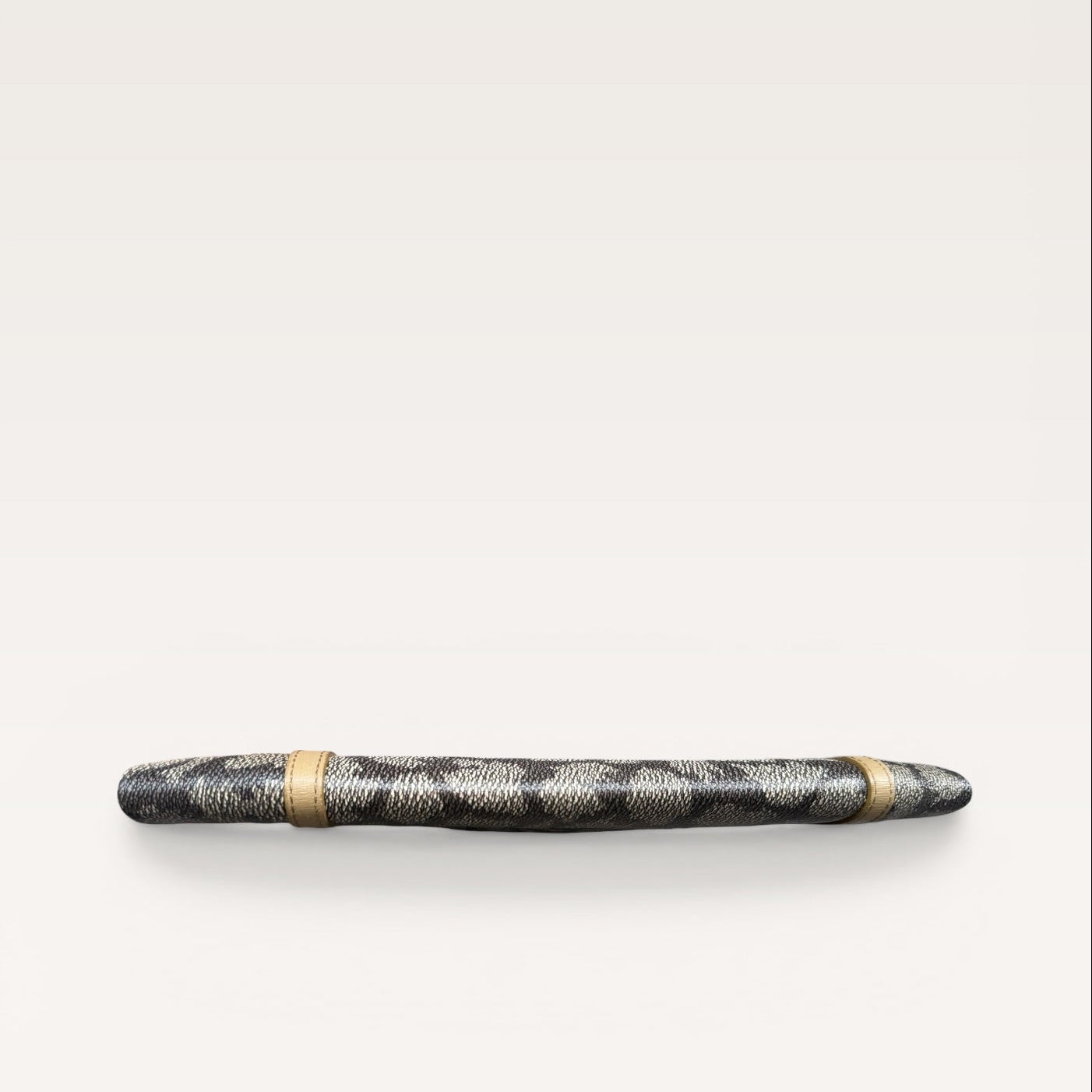 YSL vintage printed clutch bottom view